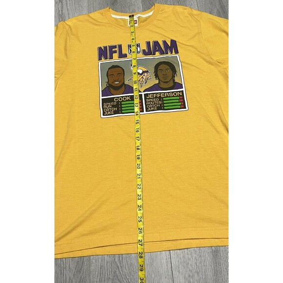 Homage Justin Jefferson Dalvin Cook NFL Jam Minnesota Vikings Men’s Shirt Large - Picture 5 of 5